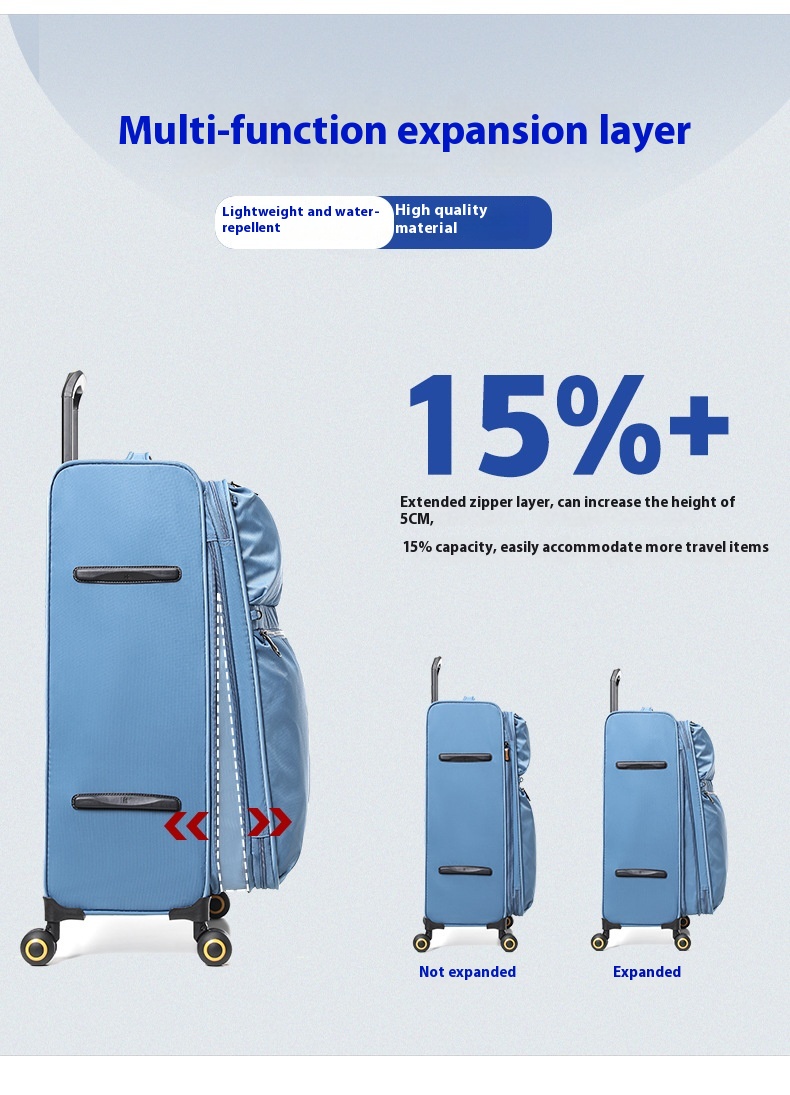 Oxford အထည်ပျော့ပျောင်းသော Trolley အိတ် Oxford Cloth Soft Travel Trolley Bag