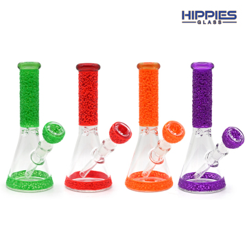 Glow In Dark Colorful Glass Beaker Bong