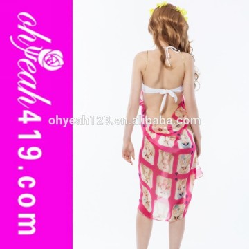 Elegant style comfortable printing girls sex beach wear