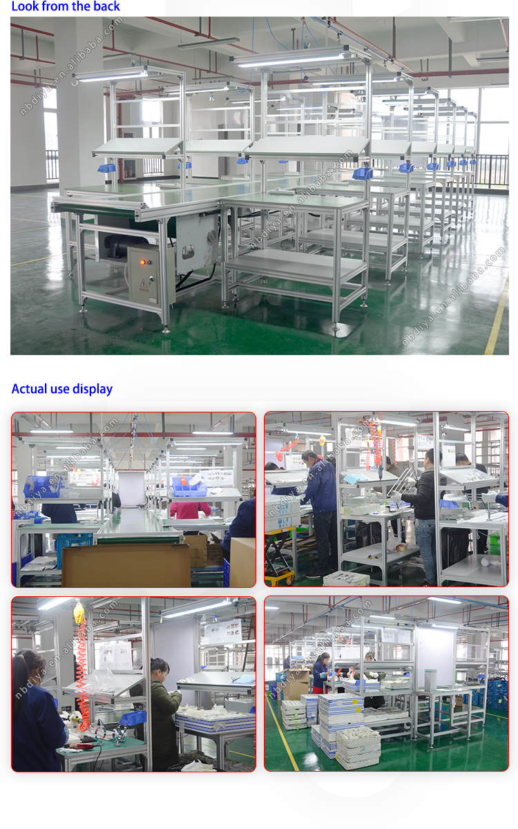 China supplier professional ODM aluminum assembly line table and workbench