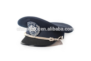 military police officer peak cap hat with rank