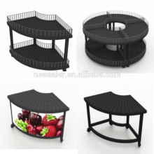 safe and common use shelf for vegetable and fruit supermarket display stand