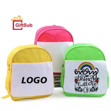 Customizable White Oxford Kids School Backpacks - Perfect for Hot Printing