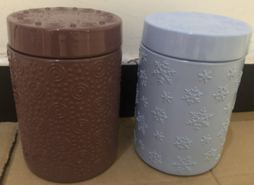 Glass Jar Container With Glass Lid