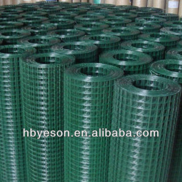 Green pvc coated wire mesh/Color PVC Coating Welded Wire Mesh/dark green pvc wire mesh