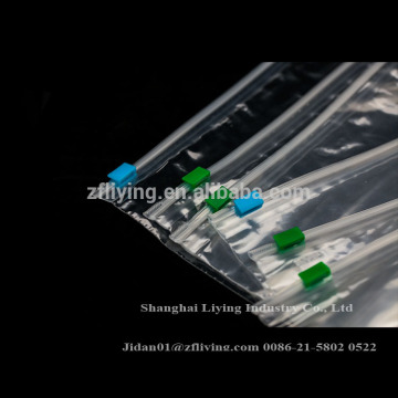 Customized zipper-top poly bag, self-sealing transparent poly bag