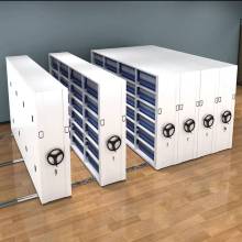 Compact Collapsible Automatic Metal Filing Cabinet System