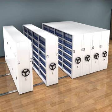 Compact Collapsible Automatic Metal Filing Cabinet System