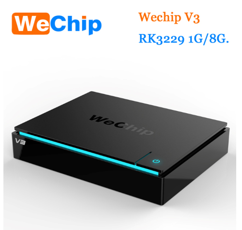 Cheapest RK3229 quad core 1gb ram 8gb rom WECHIP V3 android 5.1 full hd 1080p porn video smart tv box