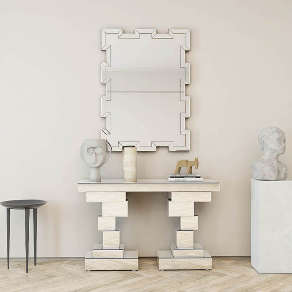 Table de console en miroir meubles de meubles d'hôtel