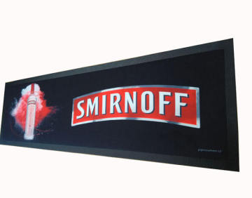 Customized promotion branded logo nitrile bar runner