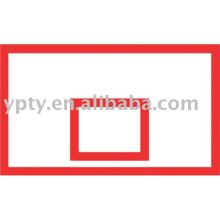 Plywood type basketball backboard