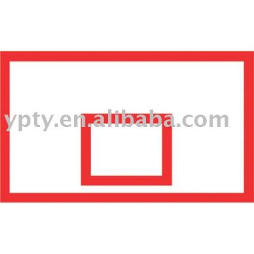 Plywood type basketball backboard