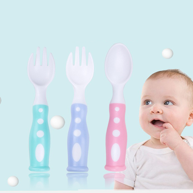 baby feeding products baby eating self eating training forks and spoons