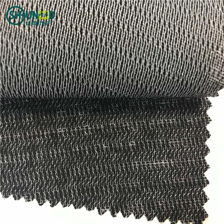 high quality warp knitted weft insert napping interlining brushed tricot fabric