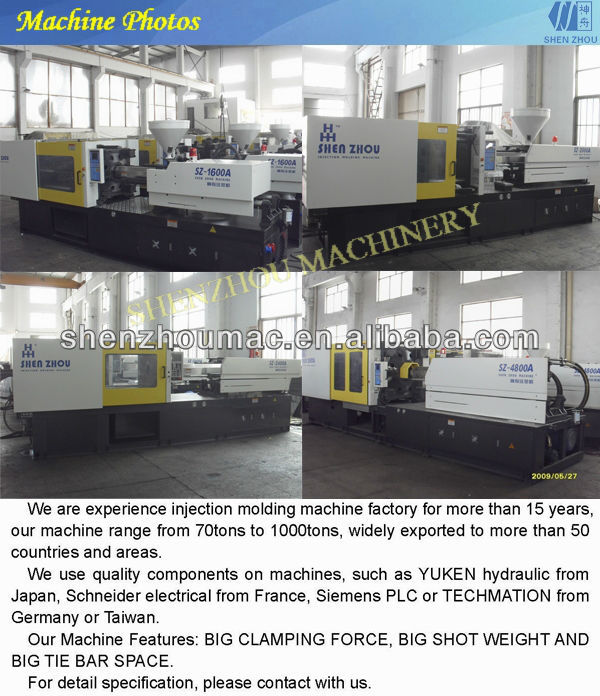 Chinese Supplier plastic injection molding machine price