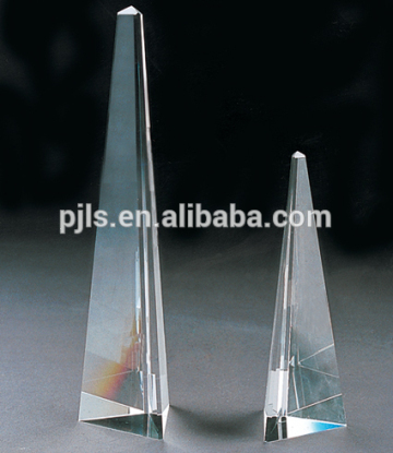 fancy house shaped crystal award trophy