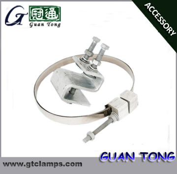 Electric pole clamp Down Lead Clamp for Pole and Tower