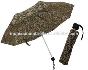 three fold manual open umbrella aluminium frame shaft