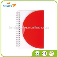 Hotlsale spiral PP notebook.