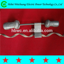 High quality hot dip galvanized vibration hammer damper/spiral vibration damper/stockbridge vibration damper for line hardware