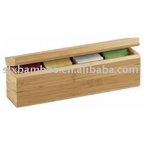 Bamboo tea bag box