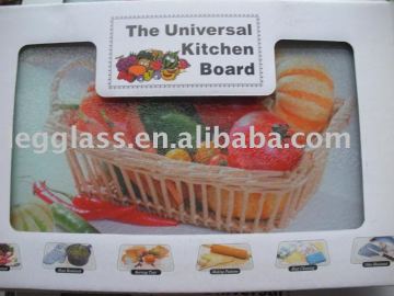 Tempered glass chopping mat
