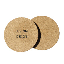 Customizable Wholesale Christmas & Housewarming Gift Set: 6pcs Cork Coasters in Marble, Stone, or Ceramic