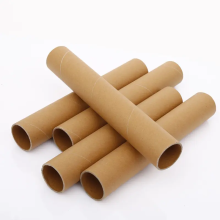 Factory Supply Long White and Brown Paper Tubes with Plastic Cups for Mailing and Shipping