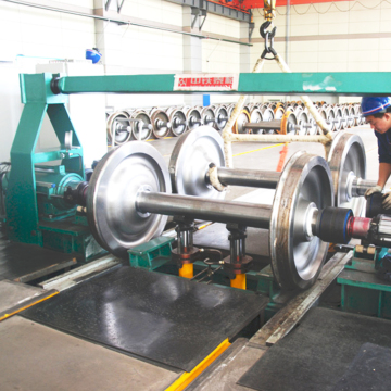 ShanXi IRIS Steel Railway Vehicle Coach/ Wagon Applied Axles Wheel sets