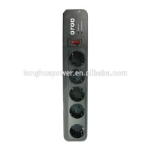 plug with socket type electrical plug socket with surge protector /standard grounding grounding plug socket with surge protector
