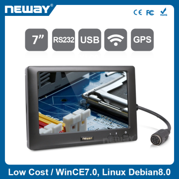 7 inch Mobile Data Terminal industrial touch screen panel pc linux