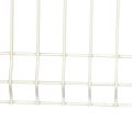 White pvc coated welded hard wire mesh curved fence