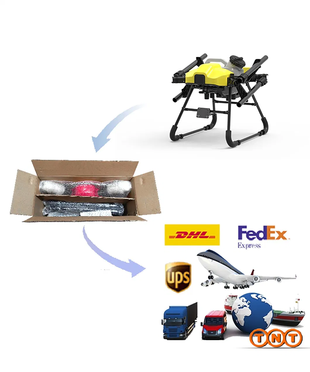 Professional Heavylong Rangetransport Cargo Customized Delivery Crop Drone for Agriculture