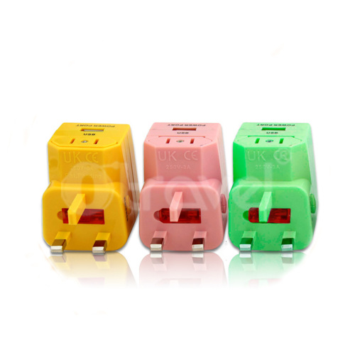 Guangzhou Factory Price World Travel Adapter with USB Port