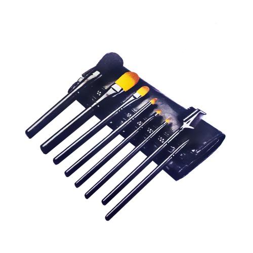 5 PCs Brush sintético de cabra com bolsa PU