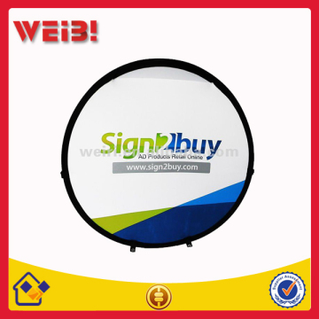 Fabric A-Frame Banner has 145cm Diameter Round Design, Popup banners