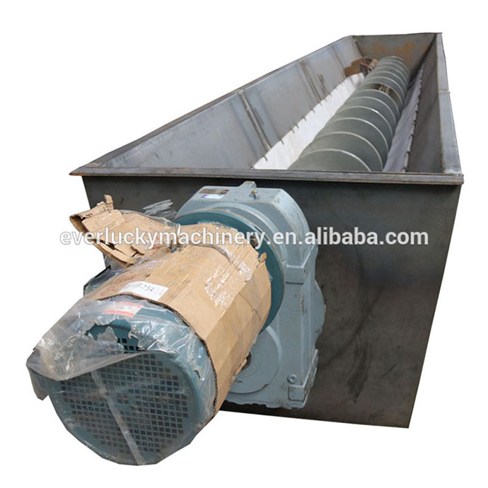 u trough shaftless screw conveyor for chip