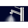 Single lever square brass body two holes basin mixer faucet bathroom