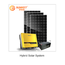 Sistem panel solar hibrid 3kw dengan simpanan bateri