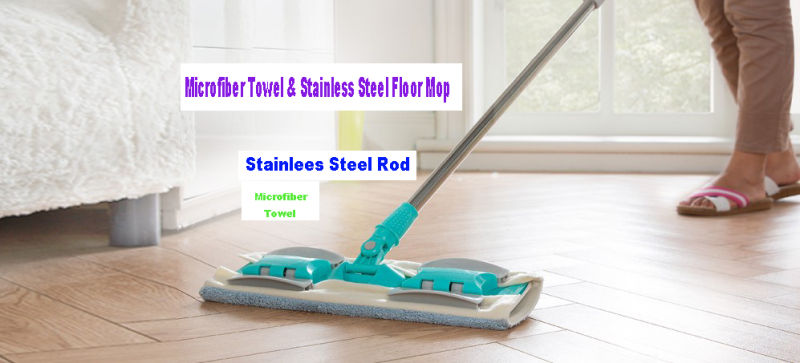 Microfiber Towel Stainless Steel Floor Mop