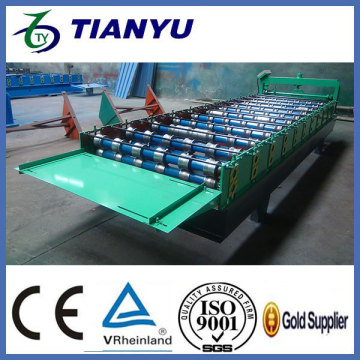 Building machine metal roof panel production line