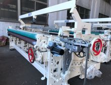 Automatic shuttless leno loom weaving jute fabric