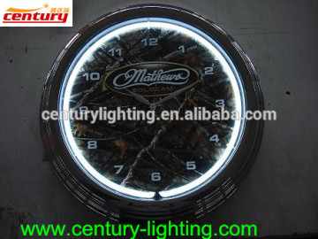 15inch neon clock with painted frame