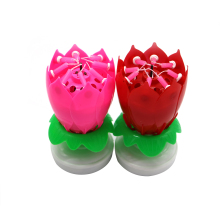 LED Music  flower Candles for Birthday Cakes