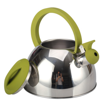 Household Green Handle Whistling Kettle