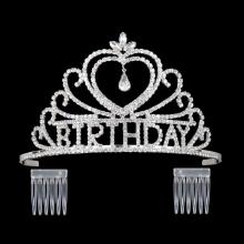 Birthday tiara with combs