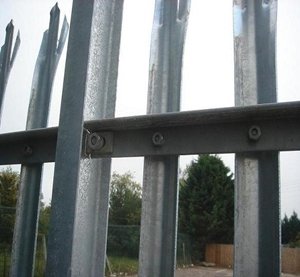 professional powder coated palisade fence/garden fence