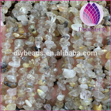 Natural copper cystal quartz chip strands beads semi precious chips stone beads for bracelet jewelry