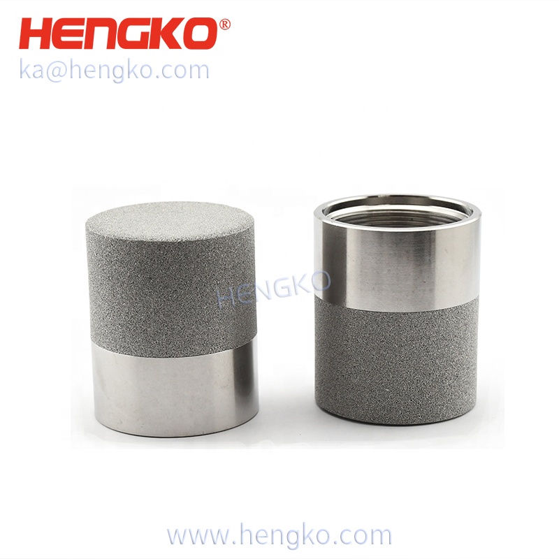 HNEGKO High quality sintered porous stainless steel waterproof sensor housing 60-90 microns for dew point sensor enclosure